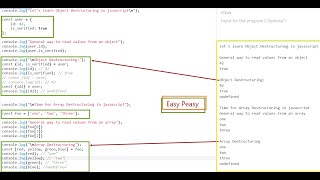 Javascript Object and Array Destructuring in 4 mins! Must watch for React, Next.js dev!