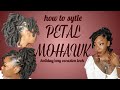 LOC PETAL MOHAWK HOW-TO  (A cute unique look for the holidays) for any and all loc hair types