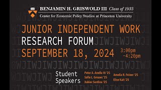 2024 GCEPS Junior Independent Work Research Forum