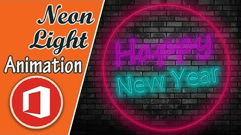Neon Light Animation in PowerPoint 2020 || Creative School || New Tricks ||