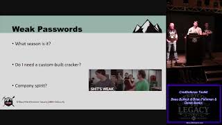 CredDefense Toolkit Beau Bullock Brian Fehrman Derek Banks   DerbyCon 7