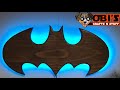 How to make a wooden Batman wall lamp