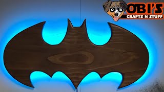 How to make a wooden Batman wall lamp