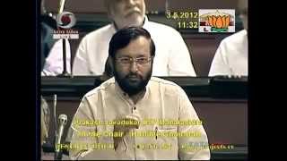 Question Hour Q.n. 384 Road Project Entrusted To Power Sector Sh. Prakash Javadekar 03.05.2012