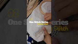 One Stitch Series:Running Stitch #handbroidery #art #handbroidery #sewinghacks #sorts #biginers