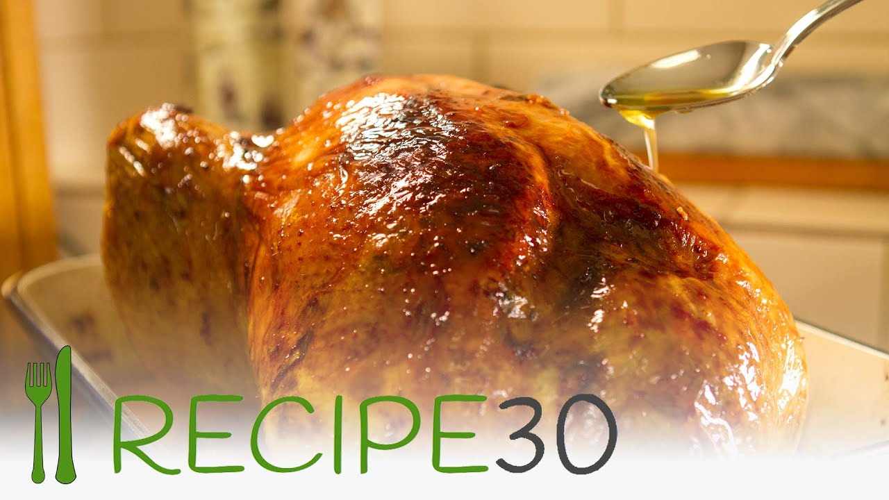 CHRISTMAS CRISPY SKIN JUICY ROASTED TURKEY bacon laced turkey By YouTube