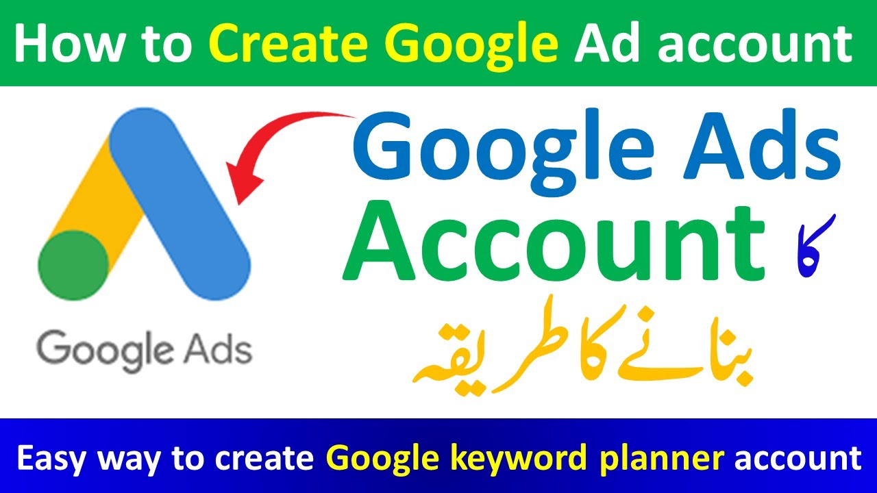 how to create google account google keyword planner account 2023