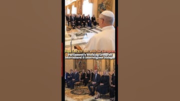 Pope Leo XIV met with European Parliament