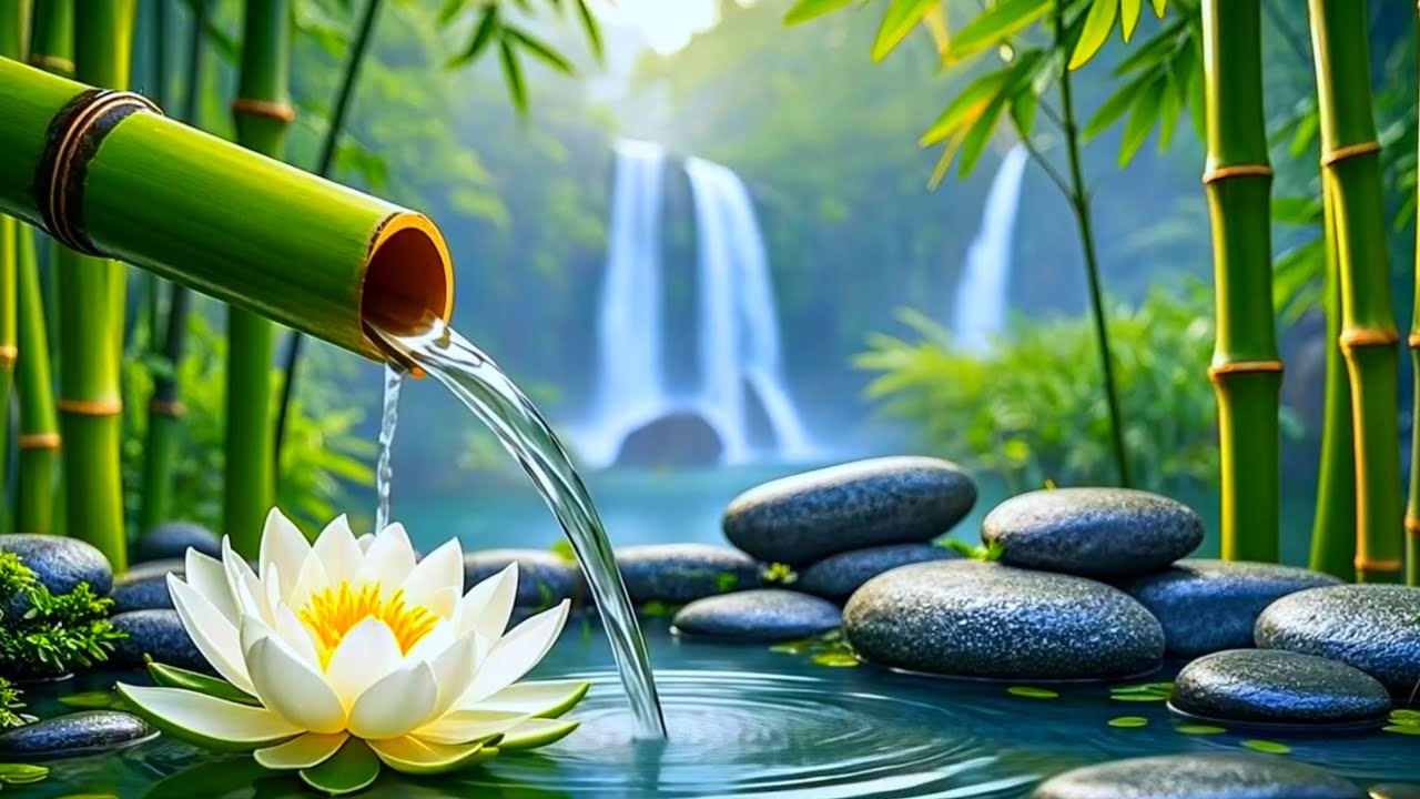 Relaxing Spa Music - Beautiful Peaceful, Calm Music, Meditation, Nature Sounds, Bamboo Water Sounds