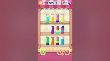 Water sort Puzzle level 406 (play on Facebook)