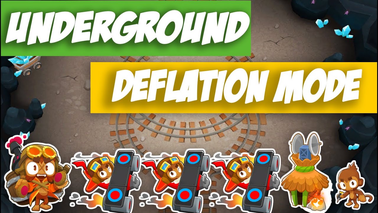 Bloons TD 6 Gameplay Walkthrough - Underground - Deflation Mode!