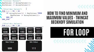 PLC program : How to make a structure text program for loop in twincat plc example 1