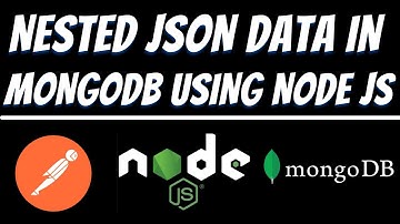 Store Nested JSON Document in Mongodb using Node JS and Postman tutorial