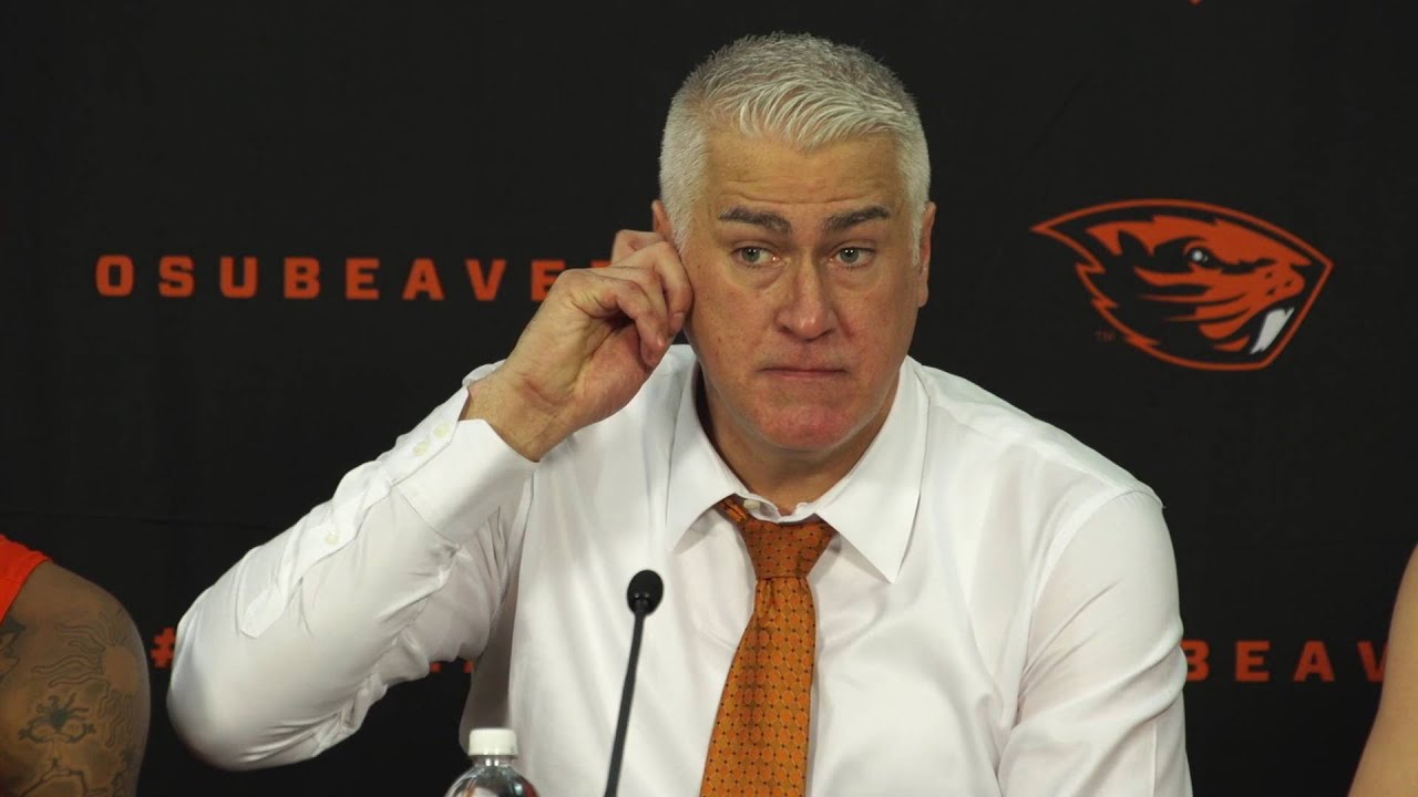 Oregon State Mens Basketball vs Oregon Post Game Presser - 1/3/16