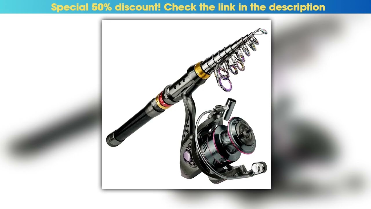 1836m Carbon Fiber Fishing Rod And Reel Combo Super Hard Telescopic Fishing Pole Spinning Reel Kit