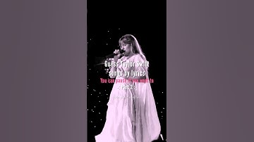 Guess Taylor Swift songs by lyrics | #taylorswift #shorts