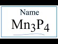 Naming and Charges of Phosphide Compounds
