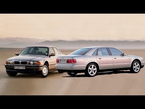 BMW 730i E38 и Audi A8 2.8i D2! Бой двух тяжеловесов!