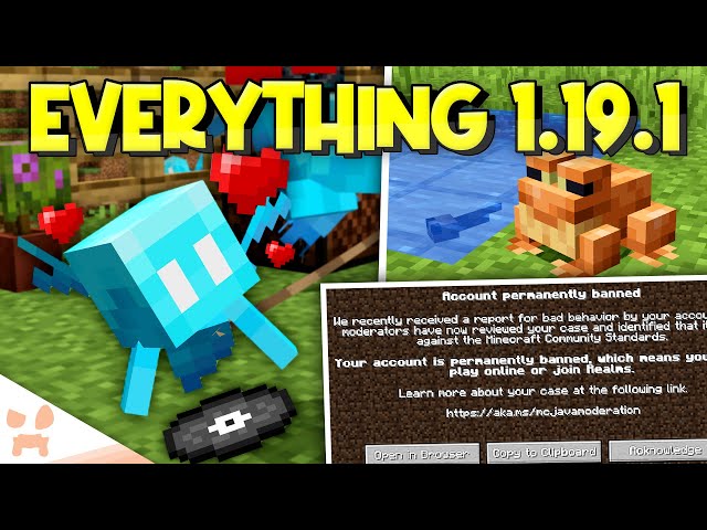 Minecraft 1.19.1: Content And New Features - Minecraft Tutos