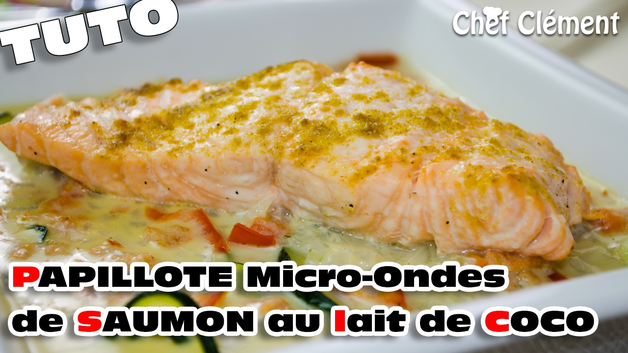 Recette Papillote Micro Ondes De Saumon Lait De Coco Et Curry