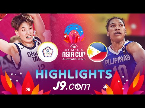 Chinese Taipei vs Philippines | J9 Highlights | FIBA #AsiaCupWomen 2023