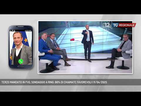 TERZO MANDATO IN FVG, SONDAGGIO A RING: 86% DI CHIAMATE FAVOREVOLI | 11/04/2025