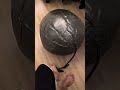 inflating a yoga ball