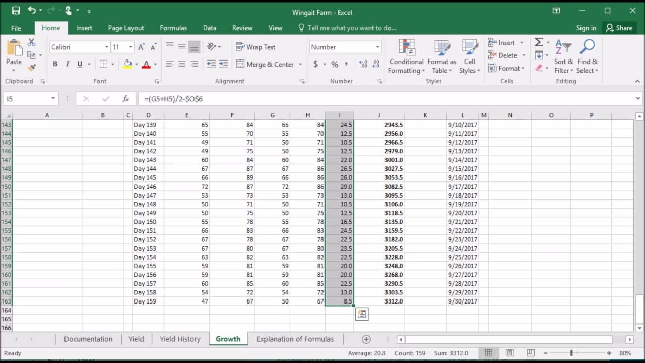 319 How to calcuate running total in Excel 2016 - YouTube