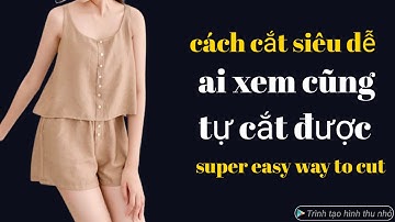 268✅:Cách cắt bộ quần đùi  thời trang siêu dễ ai xem cũng tự cắt được. Super easy way to cut.