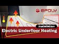 How easy could the installation of electric underfloor heating be
