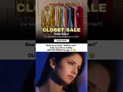 ⏰ FINAL HOURS! Closet Sale Ends Today | Everything from ₹799! #sale #fashion