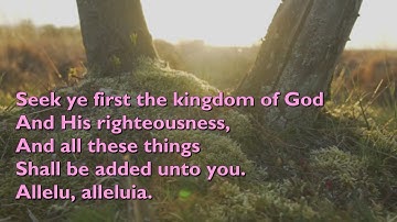 Thumbnail of Seek Ye First the Kingdom of God (3vv) [with lyrics for congregations]