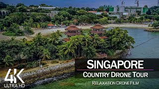 【4K】¾ HOUR DRONE FILM: «The Beauty of Singapore» ??? Ultra HD ? Chillout (2160p Ambient UHD TV)