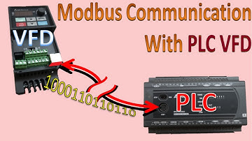 PLC Communication with VFD. MODBUS, ASCII mode. Parameter setting and FULL LADDER Programming.