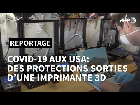 Coronavirus: un Américain passionné de 3D fabrique des protections pour soignants | AFP News Coronavirus: un Américain passionné de 3D fabrique des protections pour soignants | AFP News