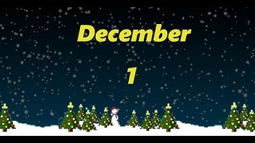 2020 Advent Calendar - Day 1