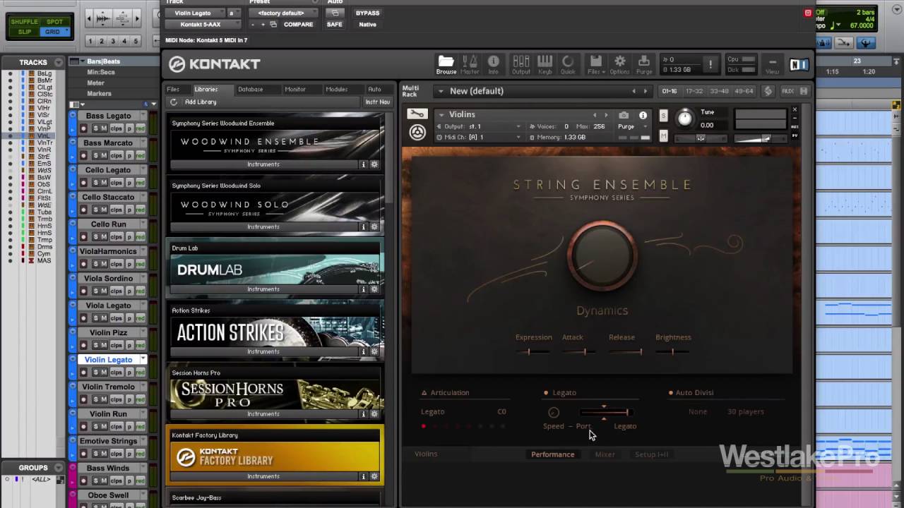String Ensemble Demo Komplete 11 by Native Instruments Westlake Pro