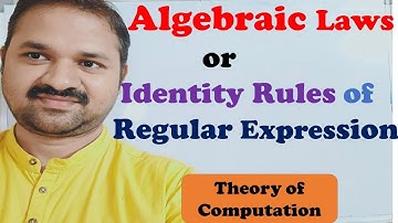 Algebraic Laws of Regular Expression || Identity Rules || Theory of Computation || TOC || FLAT