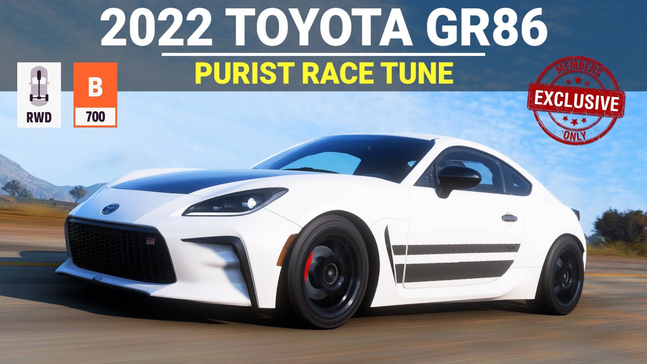 Forza Horizon 5 - 2022 Toyota GR86 - B Class Purist Race Tune