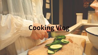 cooking vlog / Meatwrapped bean sprout dinner / Japanese housewife who cooks for herself every day.