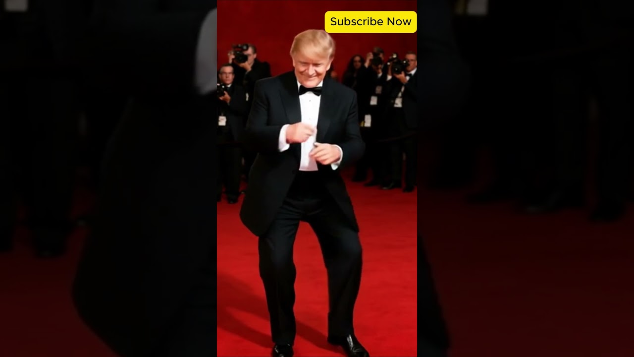 "Red Carpet Rhythms: Trump’s Signature Dance Move" 