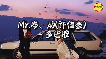 Mr.岑、烟(许佳豪) - 多巴胺『假装成 游戏输了和你碰杯的 机会眼，神 交流 的暧昧 好像时间 都错位。』【动态歌词MV】