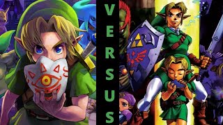 Zelda Versus X - Ocarina of Time versus Majora’s Mask