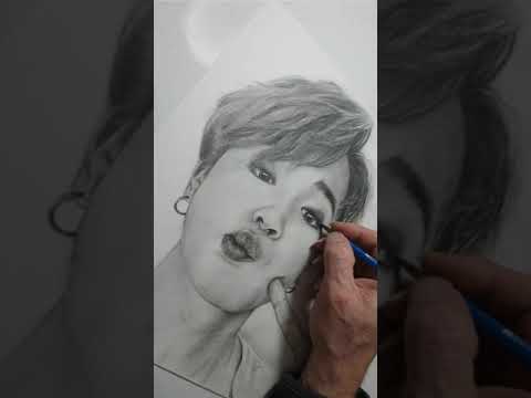 Karakalem BTS Jimin Çizimi, Drawing Jimin #shorts #jimin #BTS