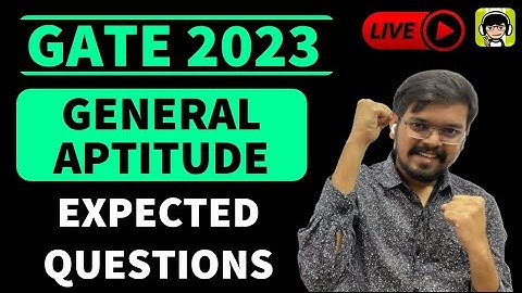 General Aptitude| Most EXPECTED Questions| GATE 2023| Shrenik Jain Sir