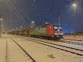 Führerstandsmitfahrt Hamburg Eidelstedt - Güterumgehungsbahn - Maschen im Winter Schnee
