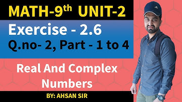 class 9 math chapter 2 exercise 2.6 Q2  Part(1,2,3,4)