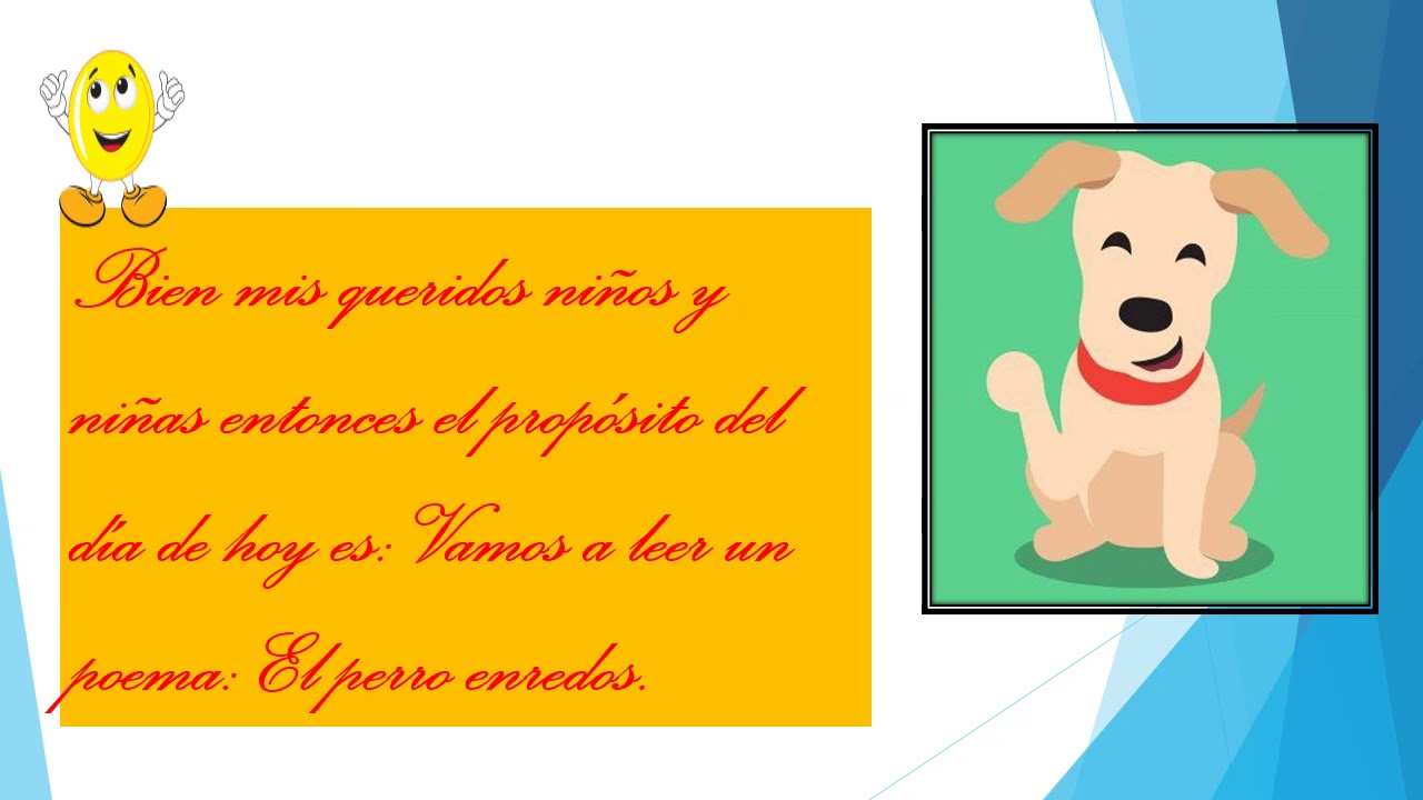 SEMANA 12 LEEMOS UN POEMA EL PERRO ENREDOS - YouTube