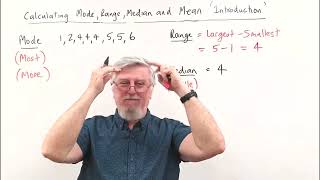 Statistics 01 Mode Range Median and Mean