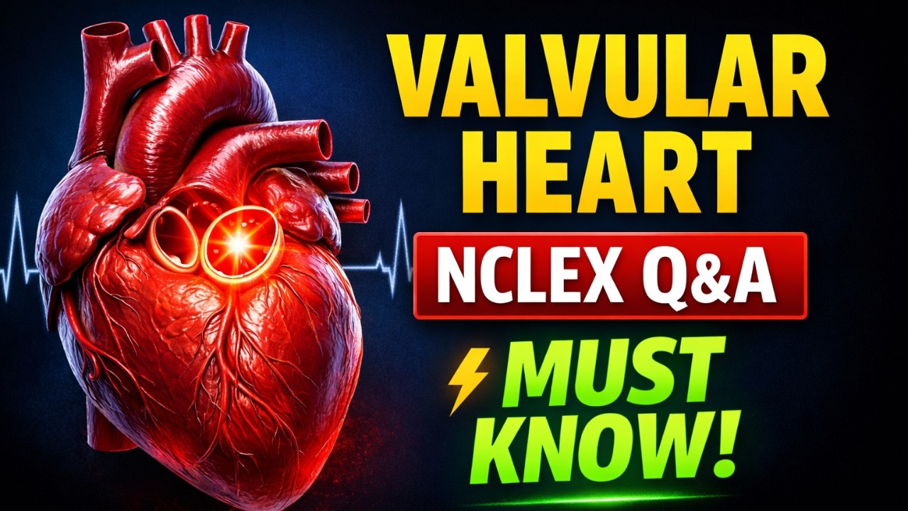 Valvular Heart Disease NCLEX Questions & Answers | Must-Know Exam Concepts